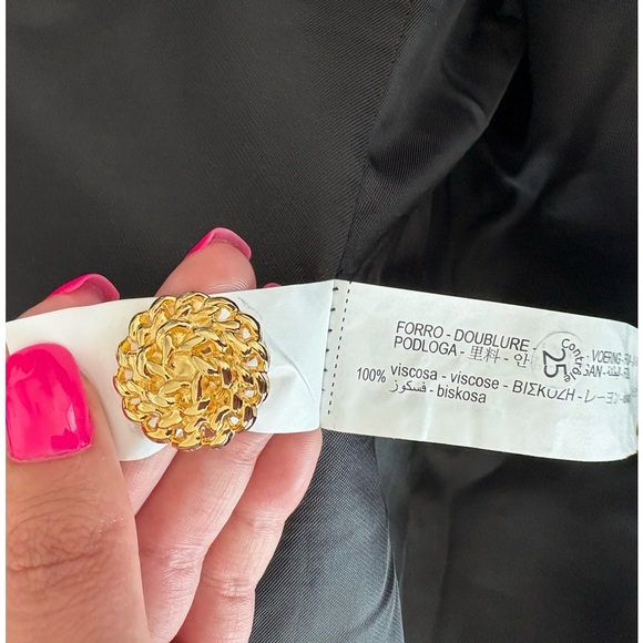 ZARA Manteco Wool Coat — Moss Green — Gold Buttons — Size M — NWT - Picture 11 of 16